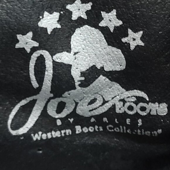 Joe Boots by Arles Black Embroidered Heeled Ankle Boots - Woman's Size 8.5 - Picture 8 of 10